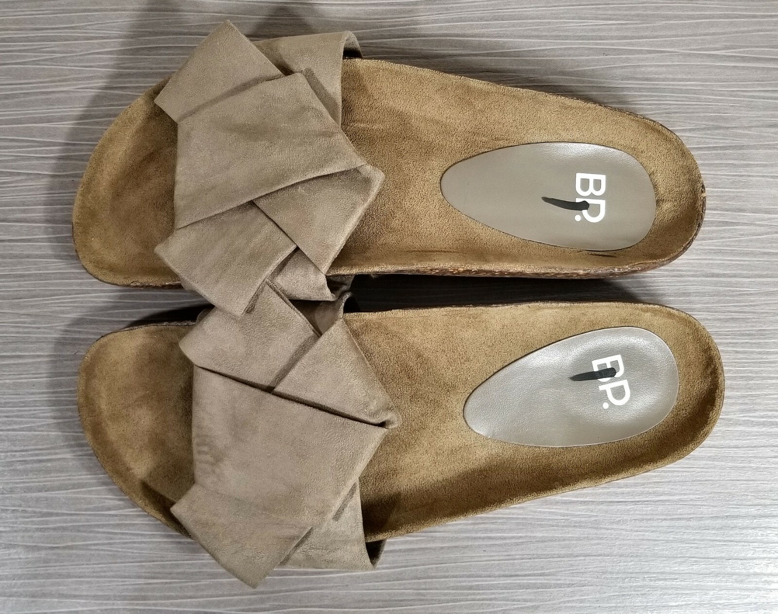 BP. Tapis Slide Sandal, Beige, Womens Size 9 M