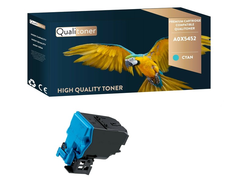 Qualitoner Toner X1 Tnp22c Tnp22c (A0x5452) Cyan Compatible Pour Konica Minolta