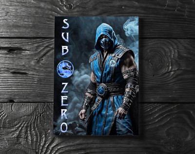 Mortal Kombat Sub Zero Video Game Poster Print - No Frame