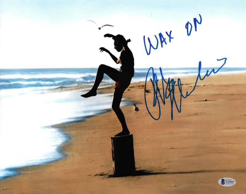 Ralph Macchio Signed 11x14 Karate Kid "wax On" Photo Cobra Kai Bas Beckett Coa