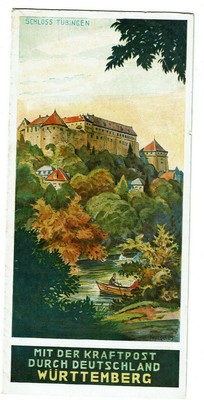 Seltene Broschüre: Mit der Kraftpost durch Deutschland Württemberg, Ausgabe 1934