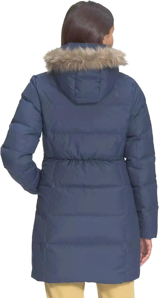 Pre-owned The North Face Women's Dealio Down Parka In Summit Navy
