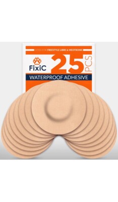 Fixic Round freestyle adhesive patches Without Hole Tan. Waterproof