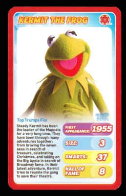 1 x info card Movie Heroes Kermit the Frog   Muppet - R047