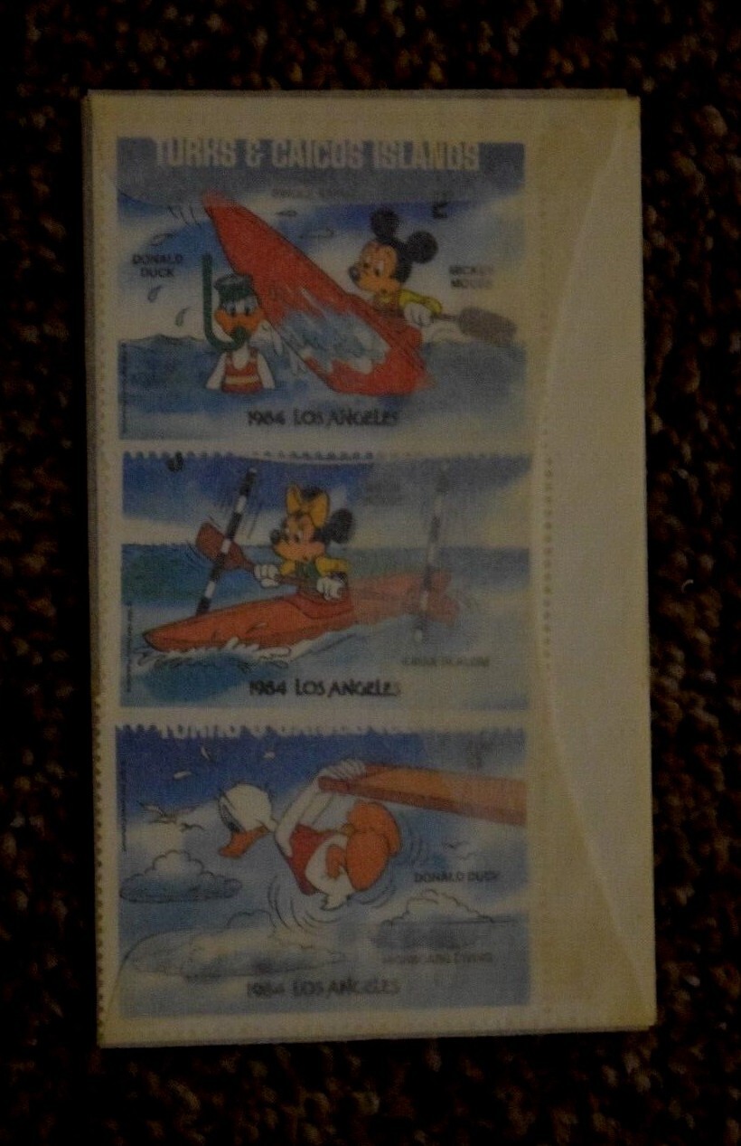 7 DISNEY STAMPS, TURKS & CAICOS (#619-24), 