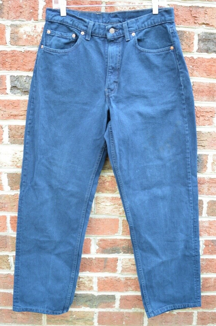 VTG Levi's 554 Zip Fly Dark Blue Jeans Made in USA Men's