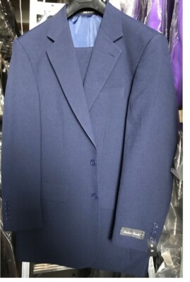 Men's Basic 2 Button Single Breast Work Suit 702P 5 Colors Size 38 - 56