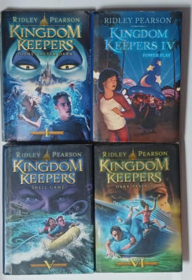 Disney Hyperion Kingdom Keepers 3 HC/1 PB Book Lot By Ridley Pearson Vol 1 & 4-6