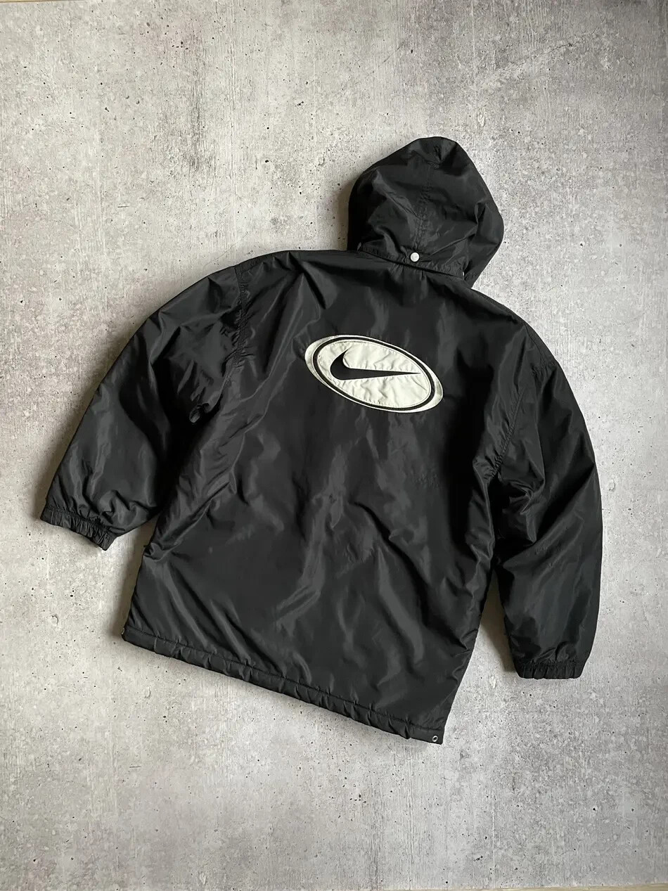 Vintage Nike Jacket Big Logo Swoosh Mens Size M | eBay