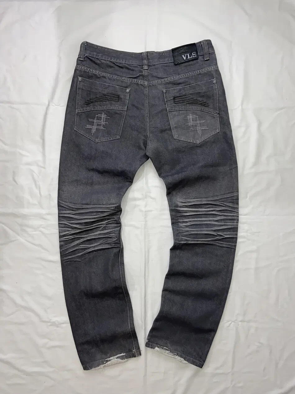 VINTAGE Y2K JEANS AFFLICTION JNCO DENIM PANTS GOTH PUNK