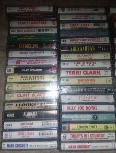 Huge Country 65 Cassette Lot Garth Brooks Charlie Daniels More Rare Lots of Pics