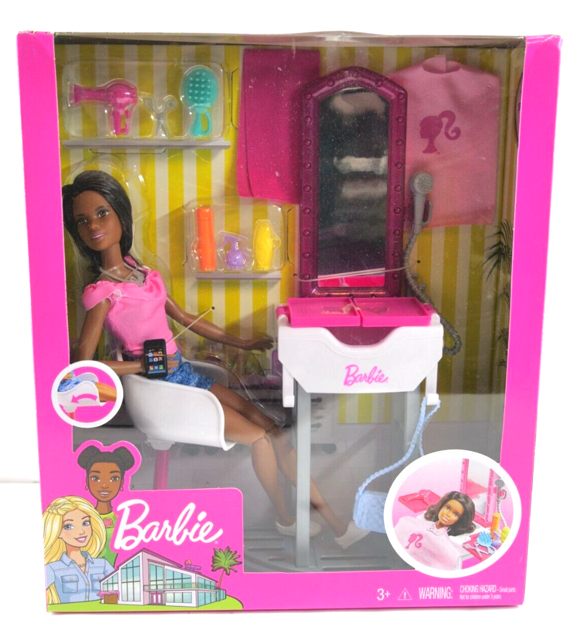 Mattel Barbie Hair Salon Set You Can Be Anything FJB37 RARE eBay
