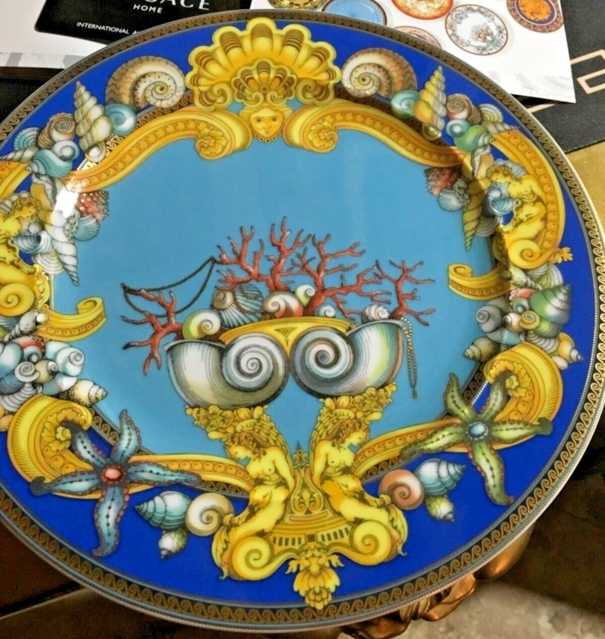 Versace Les Trésors de la Mer プレート VERSACE LA MER PLATE Limited Edition 22cm ROSENTHAL New in