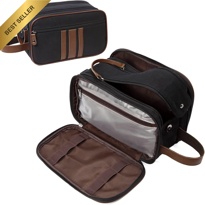 Toiletry Bag for Men,  Large Travel Toiletries Bag Women Water Resistant Canvas 
