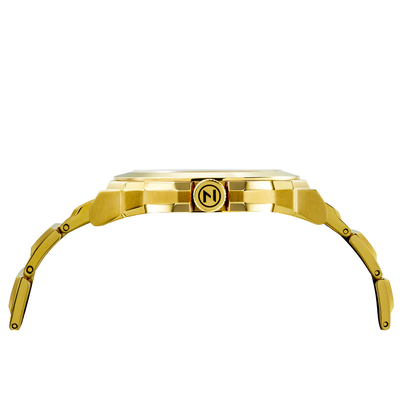 NOVE NOVE ROCKETEER GOLD BLACK WATCH - BRAND