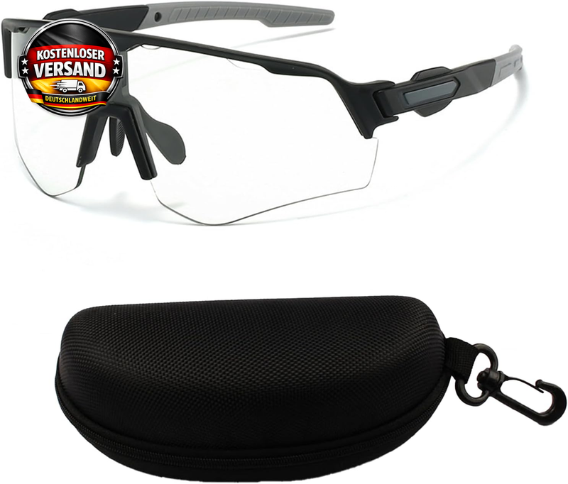 Fahrradbrille Selbsttönend UV 400 für Damen und Herren MTB Outdoor Sport