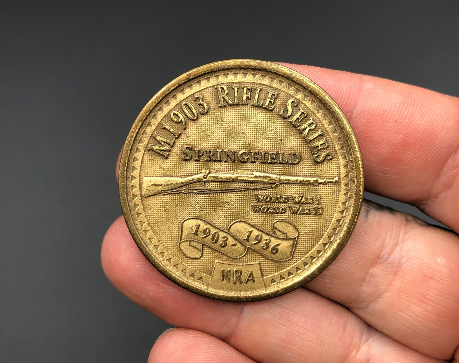 NRA M1903 Springfield Rifle Series Challenge Coin Challenge