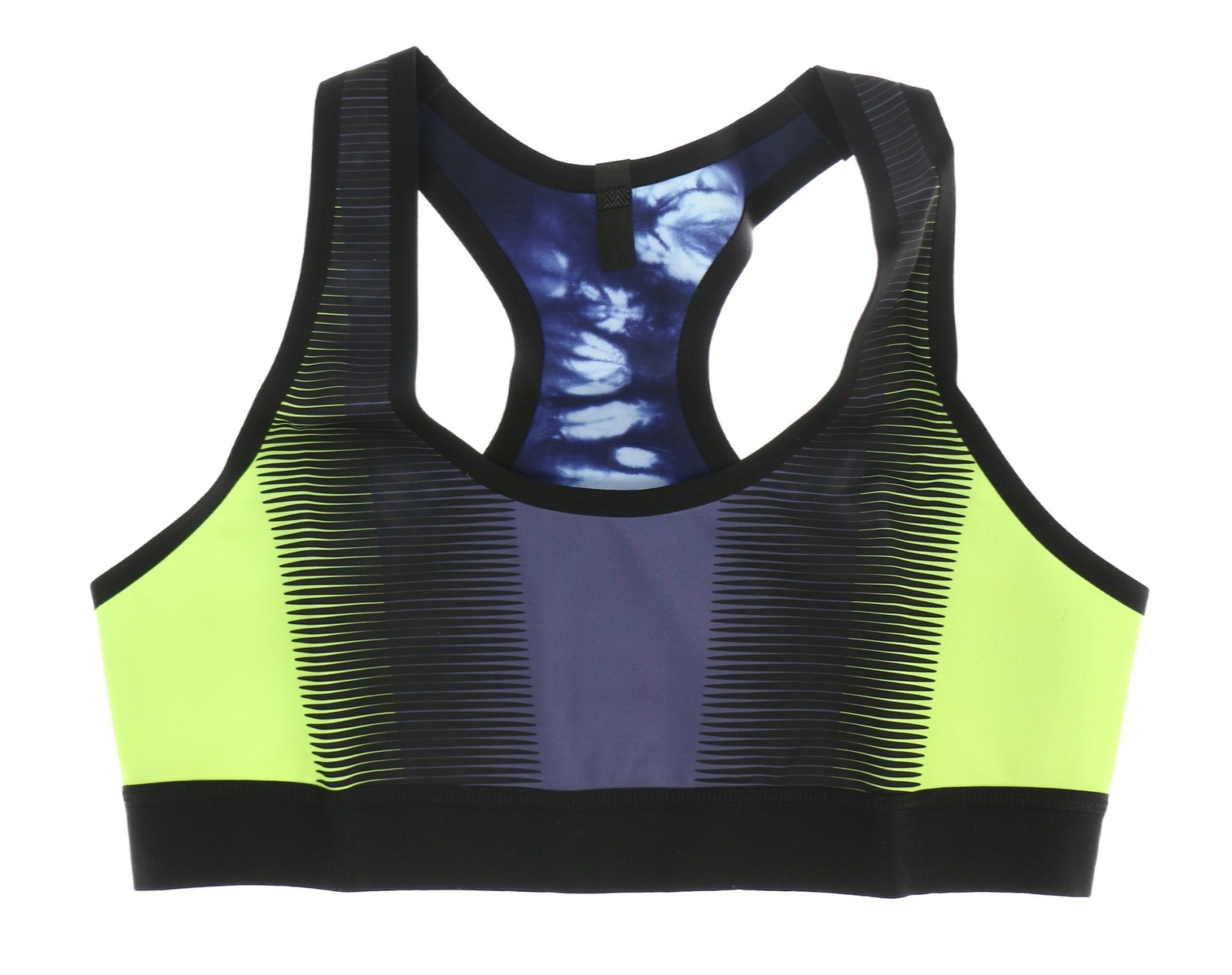 MONREAL 242528 Womens Light Support Racerback Sport Bra Navy/Multi Size Large