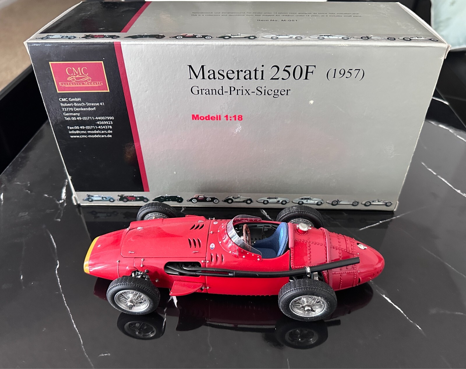 CMC 1957 Maserati 250F Grand-Prix-Sieger 1:18 BNIB Item # M