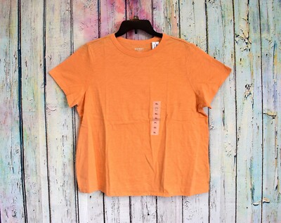 Women's Old Navy EveryWear T-Shirt Choose Size Mango Short Sleeve Crewneck NWT
