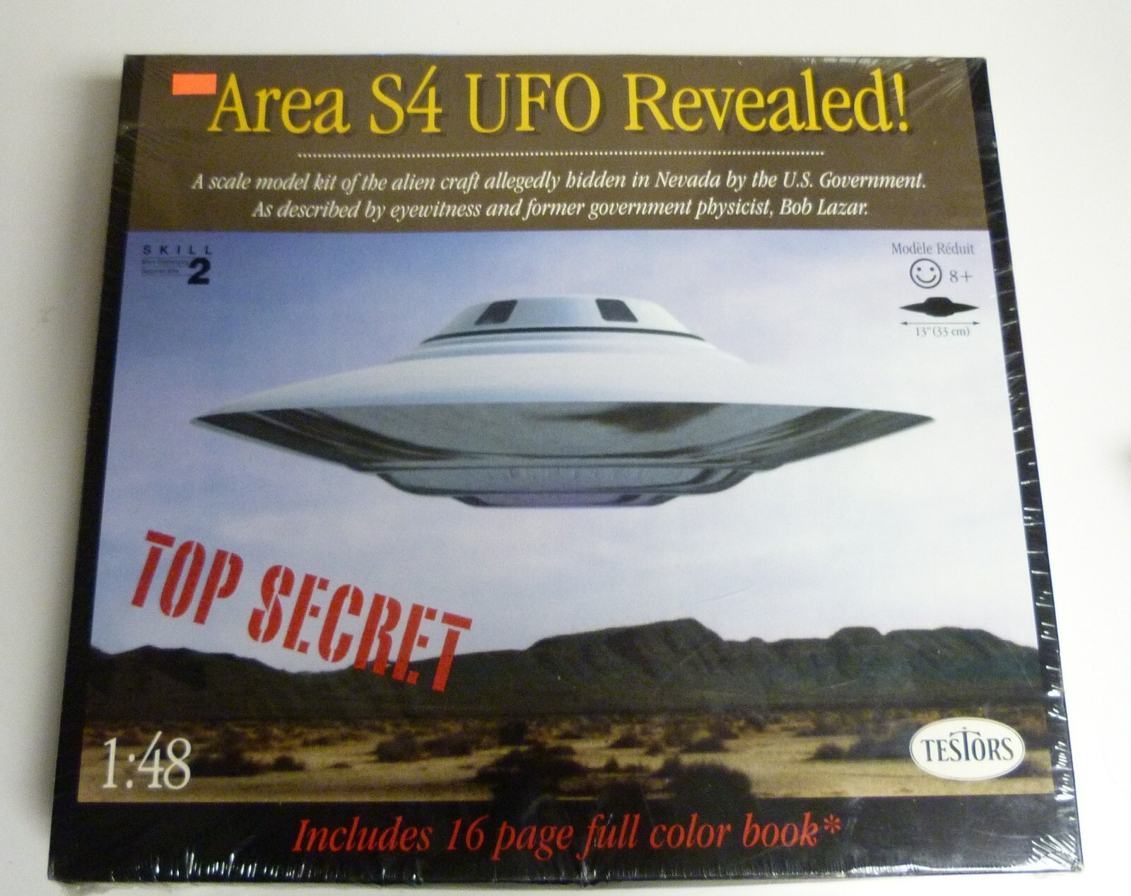 その他 TESTORS Area S4 UFO 1:48 1/48 Testors Area S4 UFO Revealed - New - Factory Sealed