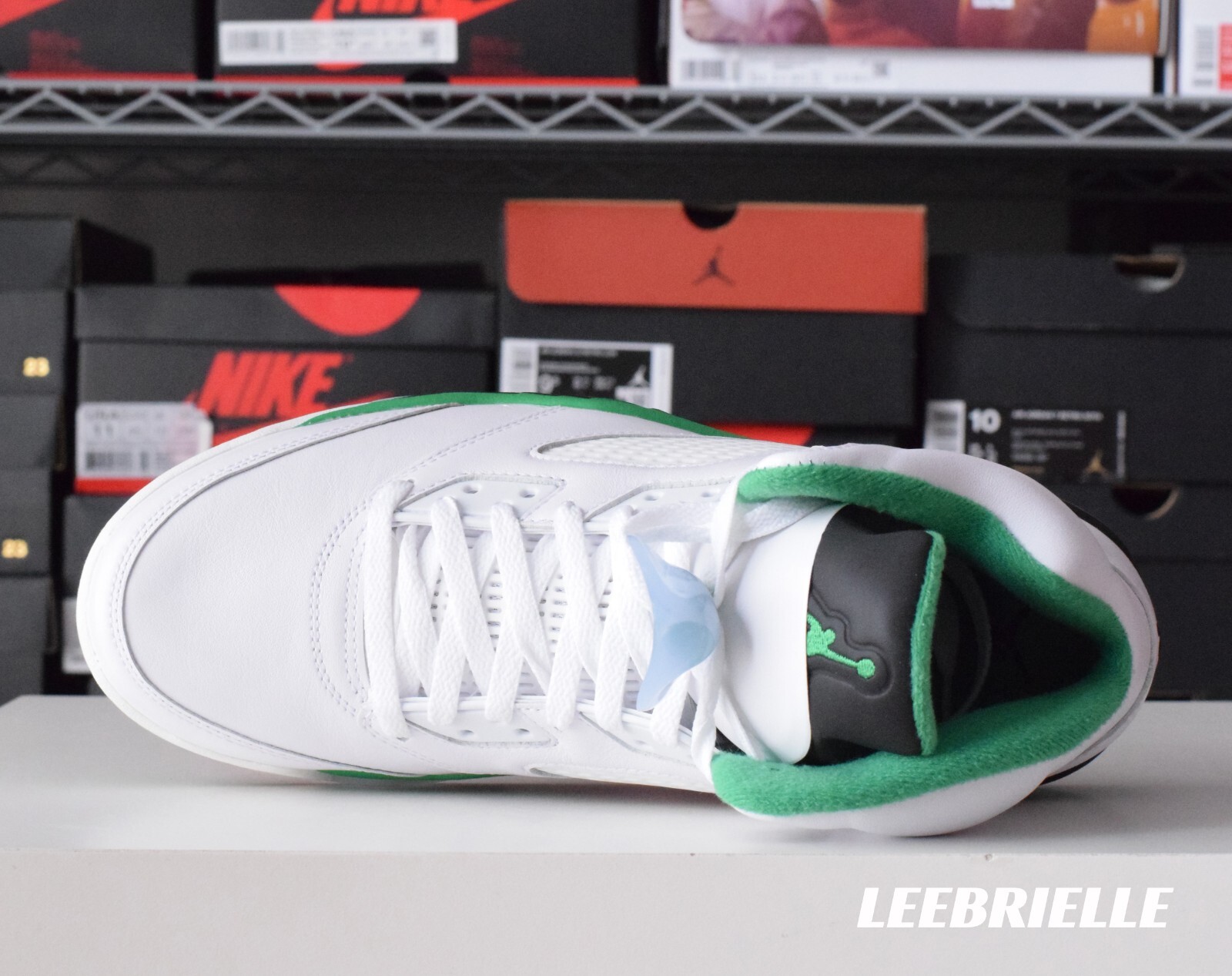 Pre-owned Jordan Air  Wmns Air  5 Retro Lucky Green Dd9336-103 In White