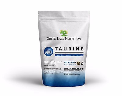 L-Taurine Taurine Pure Powder 454g Vegan FREE WORLD SHIPPING