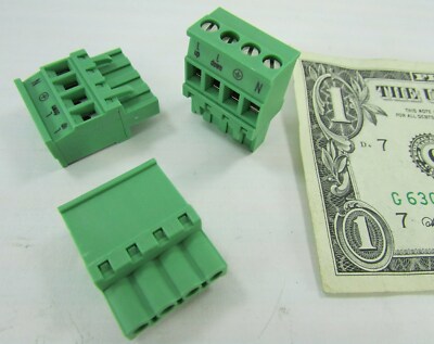 10 Phoenix Contact 4-Position Combicon 2,5, 90 Deg. Female Connector MVSTBR 5.08