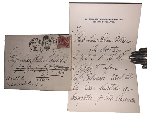 ALS, FLORA ADAMS DARLING, DAUGHTERS OF THE AMERICAN