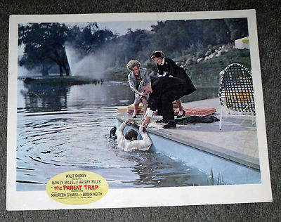 THE PARENT TRAP orig DISNEY lobby card movie poster JOANNA BARNES/LEO G. CARROLL