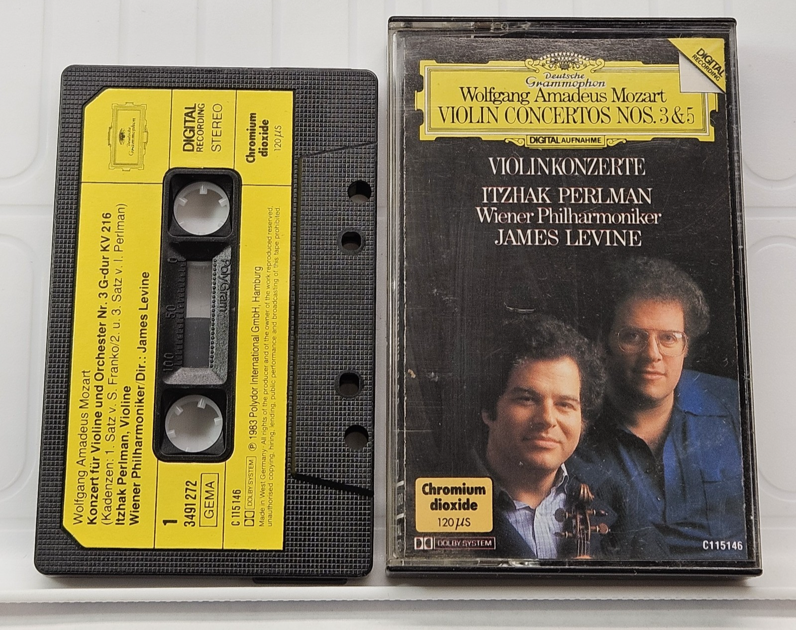 MOZART: VIOLIN CONCERTOS Nos. 3 & 5 - ITZHAK PERLMAN