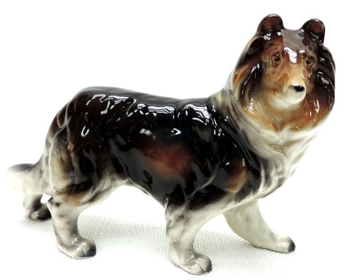 Choco Q Mini Figure Dog Border Collie Black White Kaiyodo