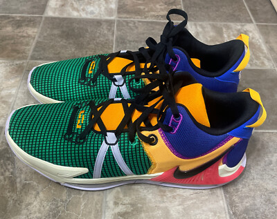 NIKE LEBRON WITNESS 7 BASKETBALL Shoe Vivid Purple/Oxygen DM1123-501 Shoes Sz 18