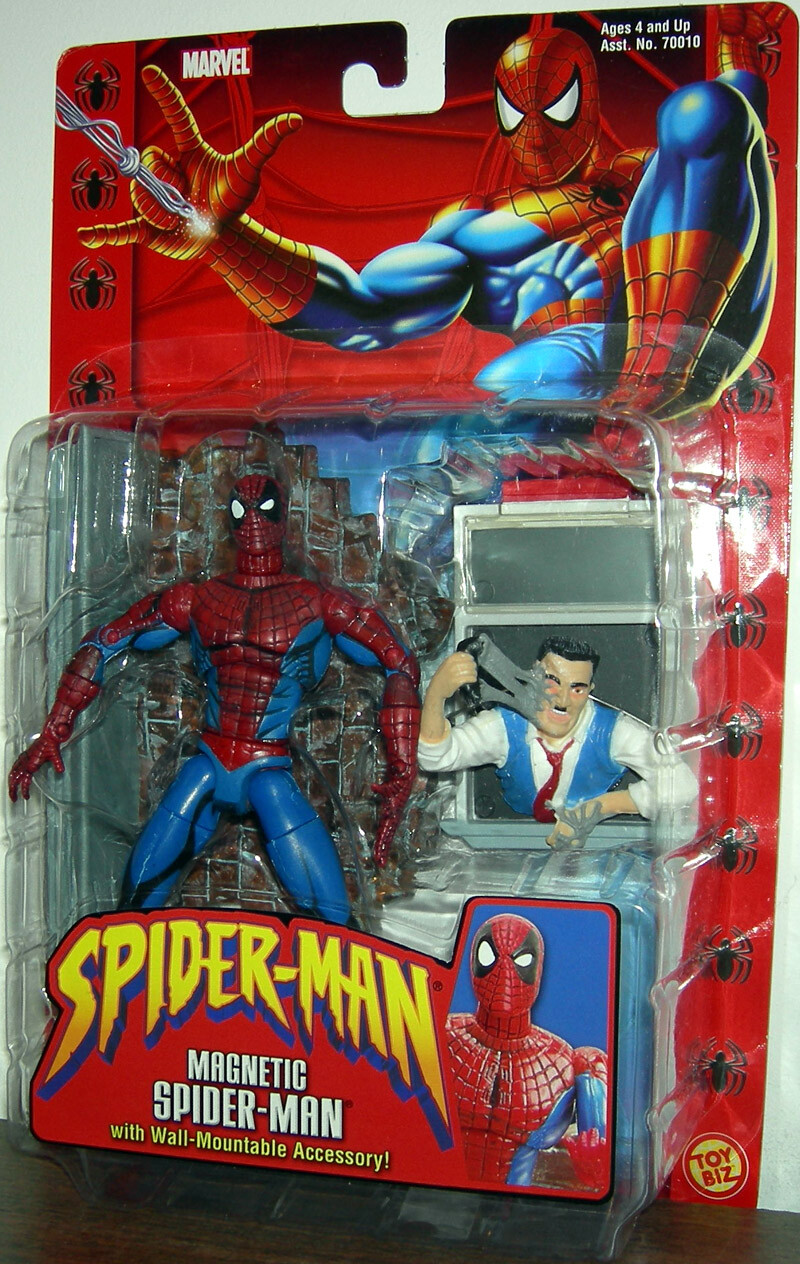 ToyBiz Magnetic Spider-man (Deadpool Face) Wall-Mountable JJ