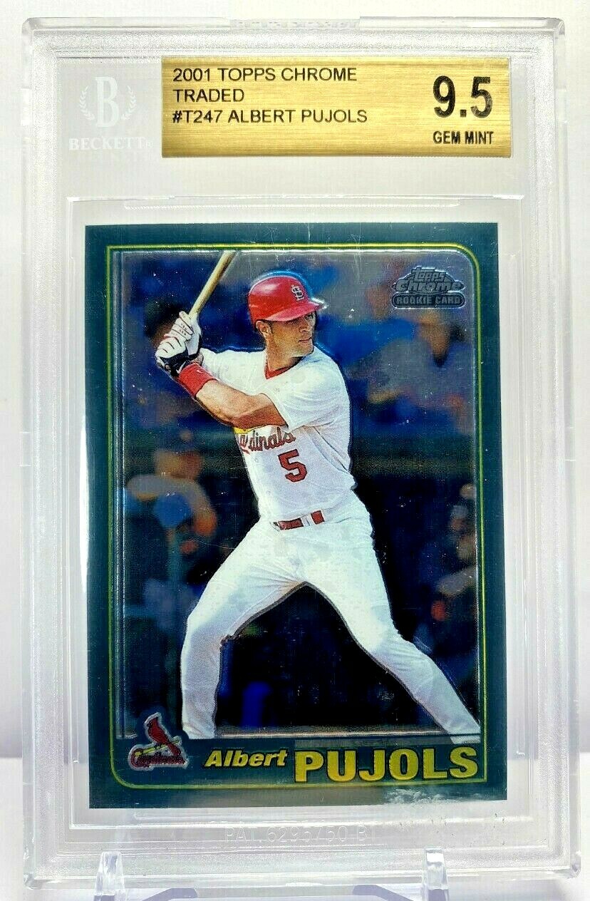 2001 Topps Chrome Rookie Albert Pujols STL Cardinals Traded