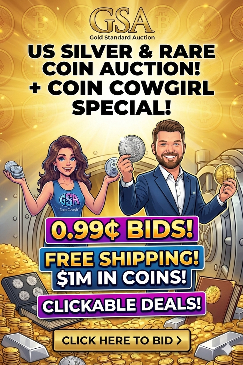 99¢ SILVER DUO! 🥈 Rare US Dollars & 10oz Bars - FREE SHIP w/ Sam & Amy | eBay Live Video