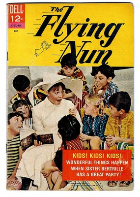 THE FLYING NUN #2 in FN a 1968 Dell TV Silver Age Comic SALLY FIELDS photo cover
