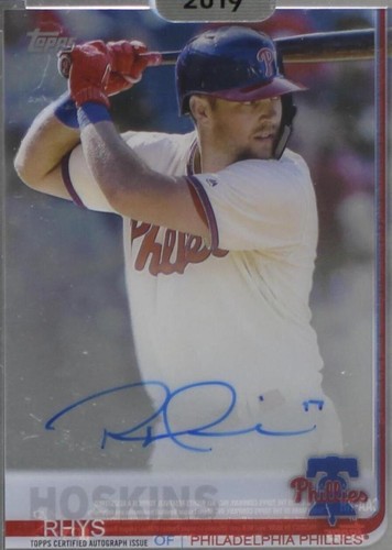2019 Topps Clearly Authentic Autographs - Rhys Hoskins #CAA-RH
