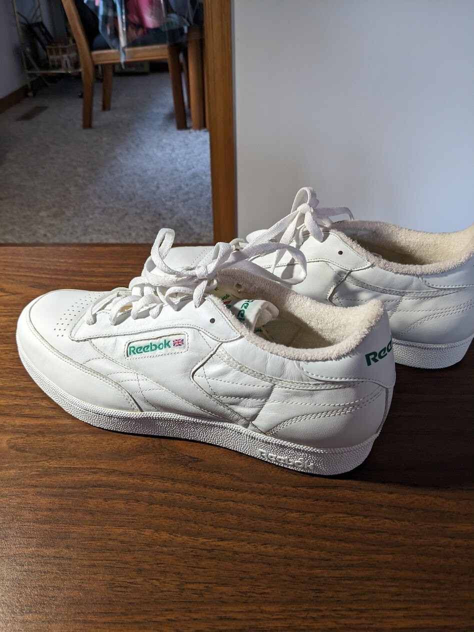 Reebok Classic Club C 85 6-892 White Green Tennis Shoes Reebok Classic Club C 85 6-892 White Green Tennis Shoes