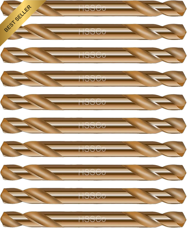 Hss Cobalt Drill Bit Double End 10Pcs 30# (0.1285
