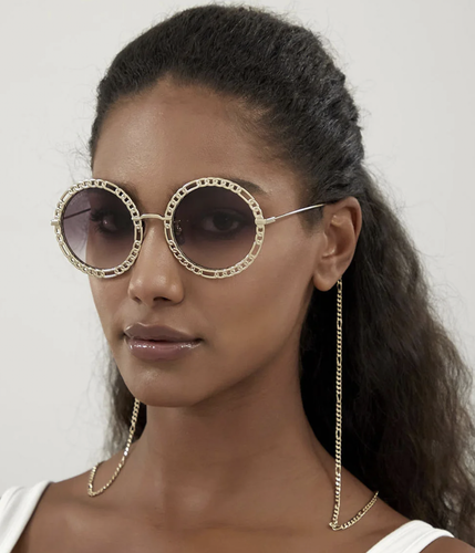 GUCCI GUCCI GG1113S-002-53 GOLD SUNGLASSES