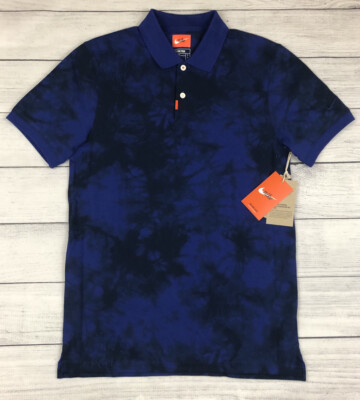 Nike Golf Polo Blue Black Fog Wash Slim Men s Small CI9769-455