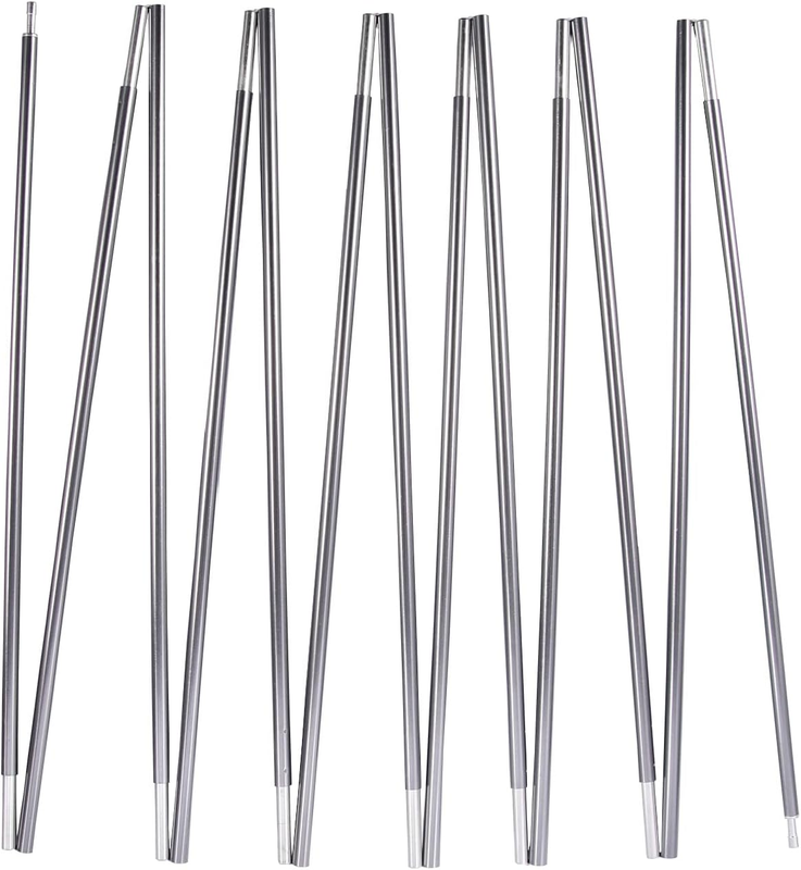 Preassembled Tent Poles Replacement, Gray 7001 T6 Heated Aluminum Tent Poles 1 P