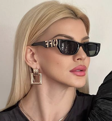 OFF-WHITE OFF-WHITE OERI124S24PLA0011007 FILLMORE BLACK SUNGLASSES