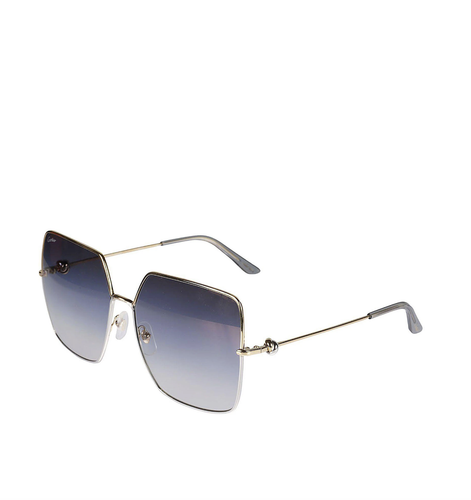 Pre-owned Cartier Ct0361s-001 Gold Sunglasses In Gray