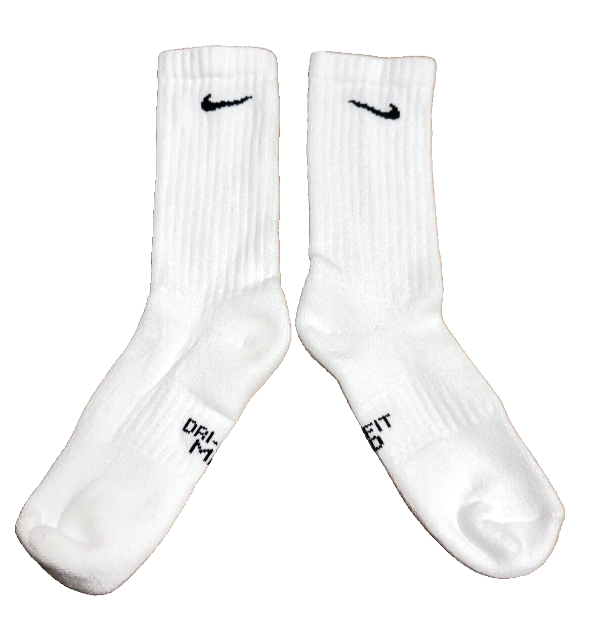 AUTHENTIC Nike Kid's Youth Everyday Crew Socks 6-PAIRS WHITE MEDIUM 5Y-7Y