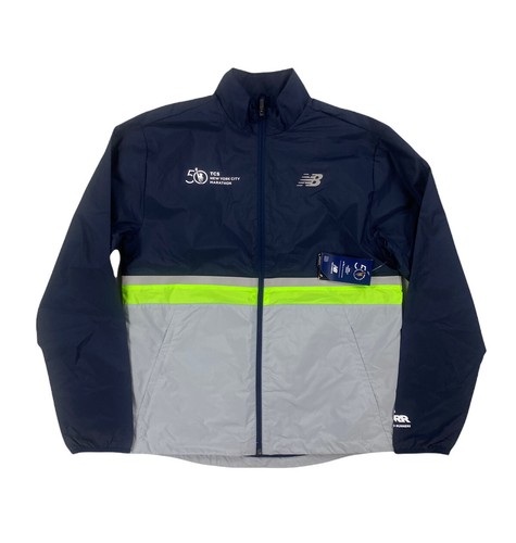 

НОВИНКА Мужская ветровка New Balance 2021 NYC New York Marathon Blue Grey, Синий