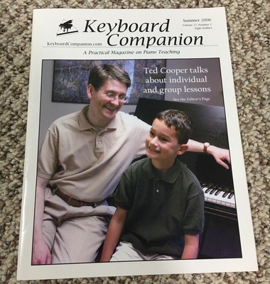 Keyboard Companion A Practical Magazine On Piano Teaching Volume 17 Number 2