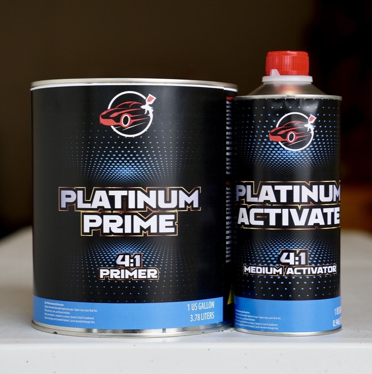 Platinum Prime 4:1 2K Urethane High Build Primer & Sealer GALLON Kit + Reducer!
