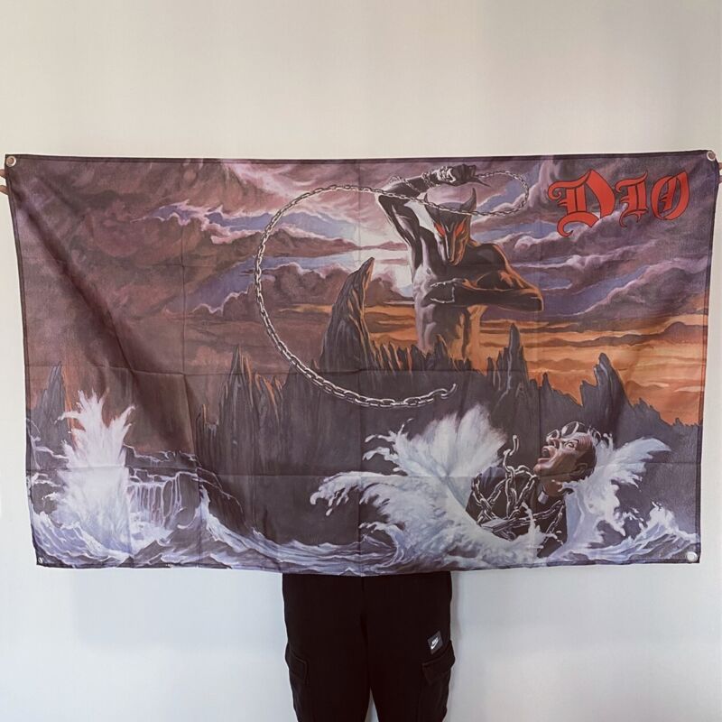 DIO Band Banner Holy Diver Album Cover Tapestry Flag Art Fabric Poster 3x5 ft